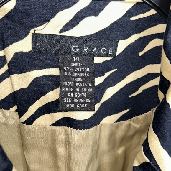 🌻 Grace Stylish Belted Blazer 🛍️ Gorgeous!! 💖 Size 14 - Picture 6 of 10